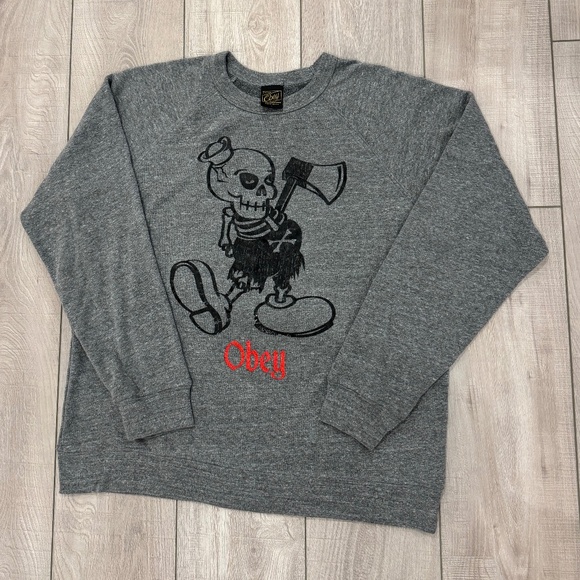 Obey Men's Crew Neck Sweatshirt - Picture 1 of 6